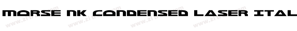Morse NK Condensed Laser Italic字体转换